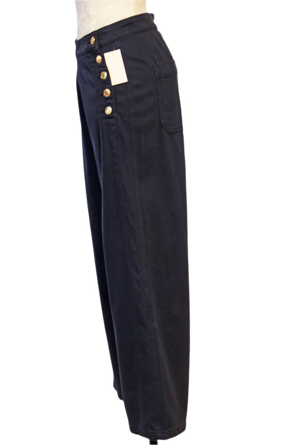 Women's Hepburn Wide Leg Jeans In Bright Navy