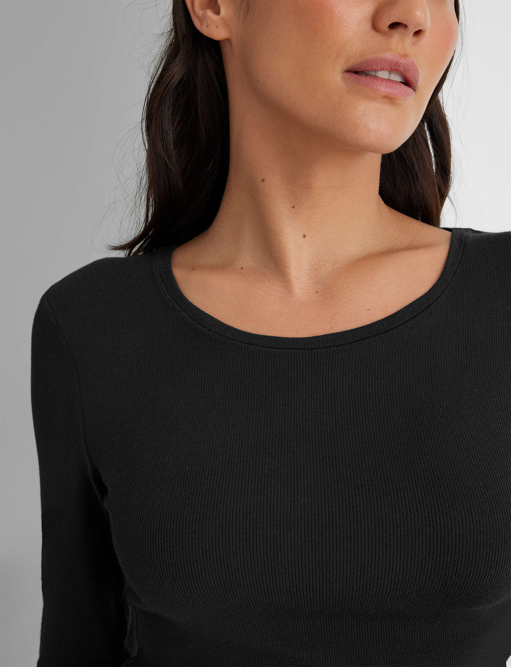 Women's Micro Rib Long Sleeve T-Shirt