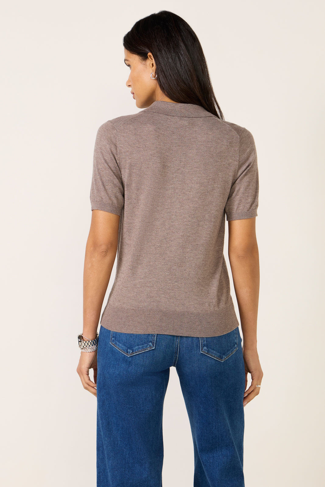 Women's Toni Fine Knit Polo Top