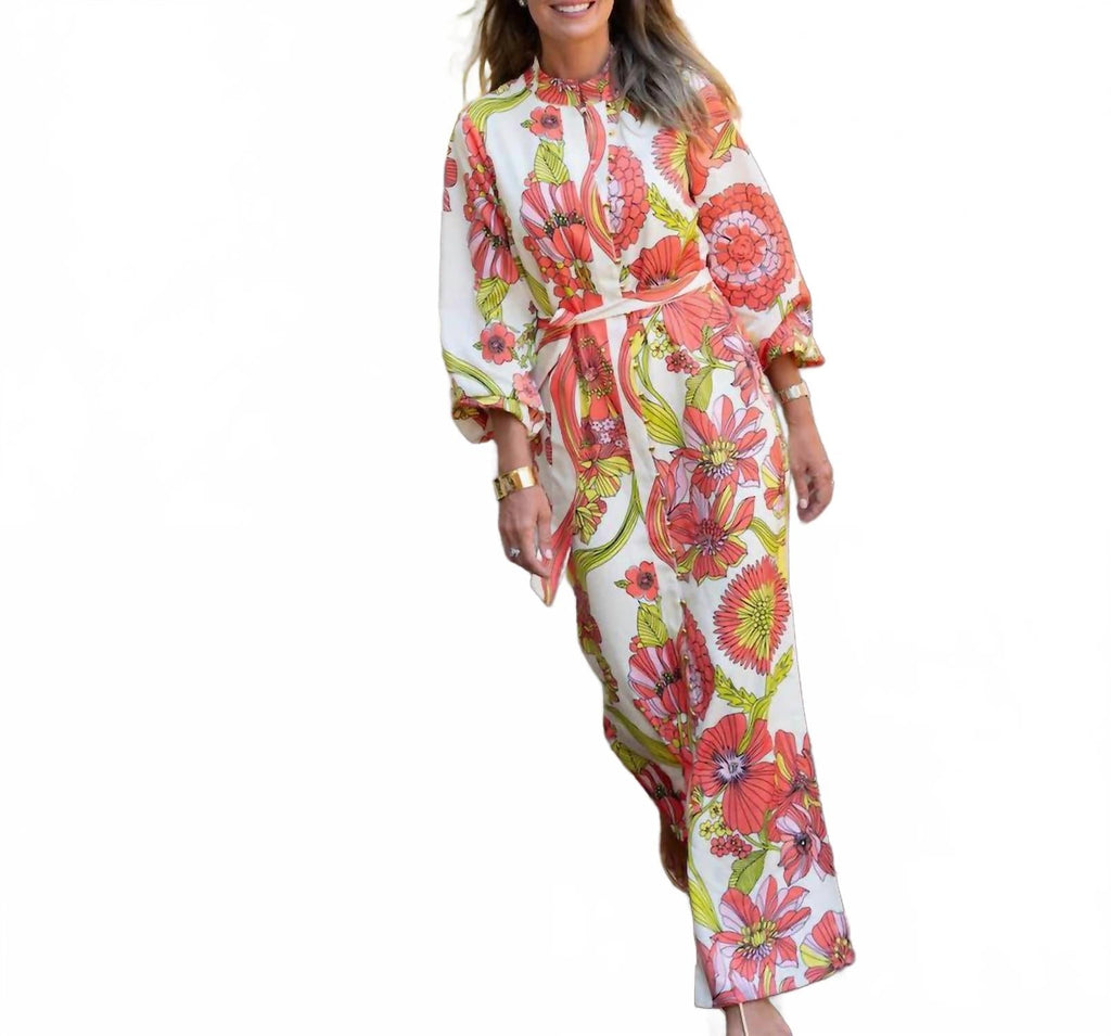Aria Maxi Dress In Vintage Garden Floral