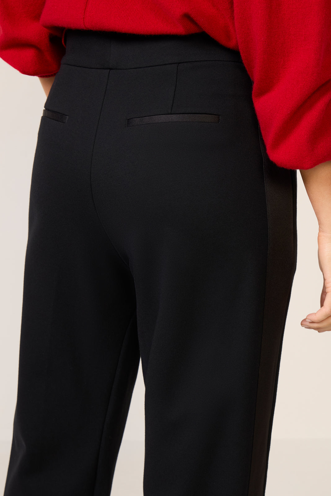 Women's Ponte Pleated Trouser Pants