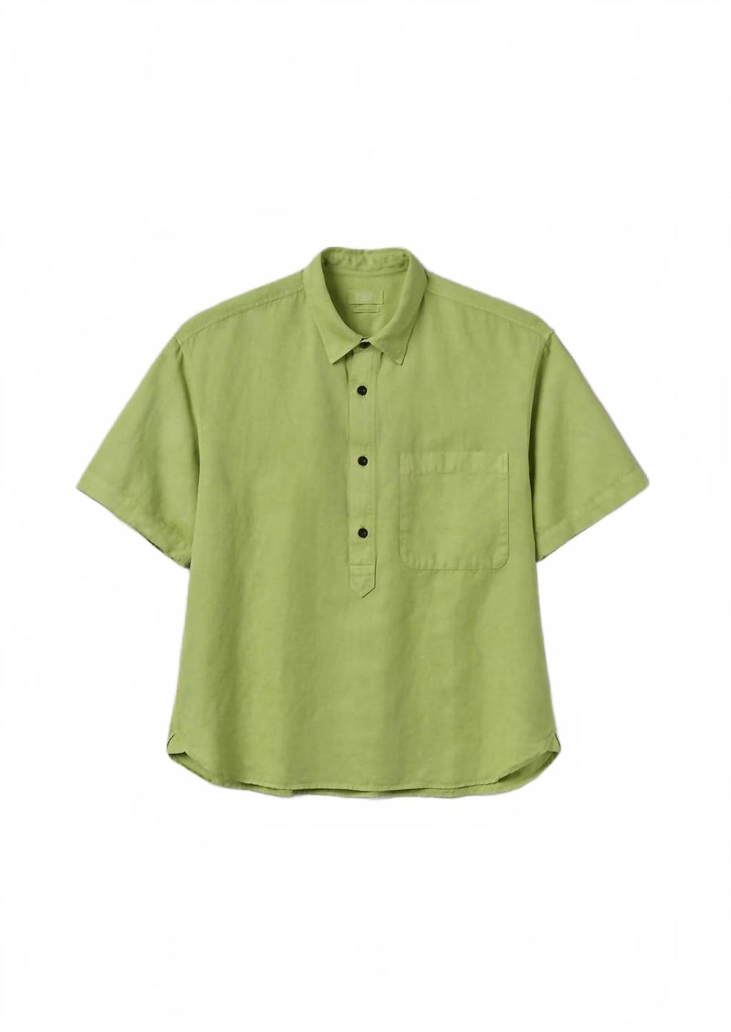 Short Sleeve Pullover Shirt In Matcha