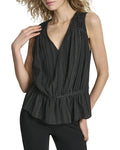 DKNY Silver Studded Top