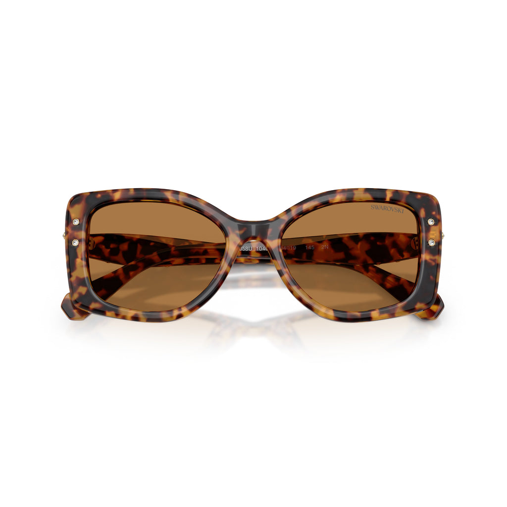 0Sk6058U Oversized Square Frame Sunglasses with Tortoiseshell Acetate