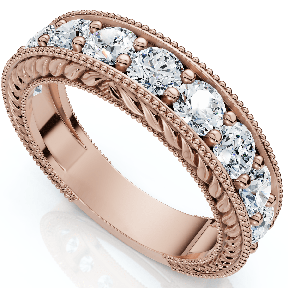 1Ct Heather Diamond Vintage Wedding Ring 10k Gold Lab Grown