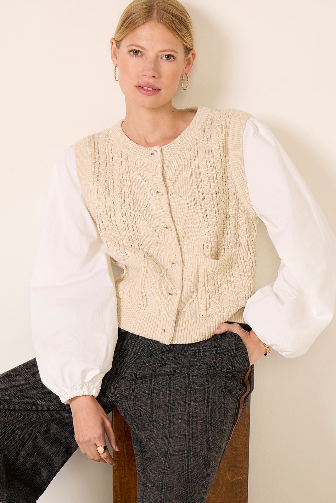 Women's Della Crew Twofer Top