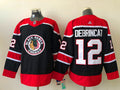 Men's Chicago Blackhawks Alex Debrincat #12 Black Breakaway jersey