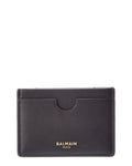 Balmain Logo Leather Card Case