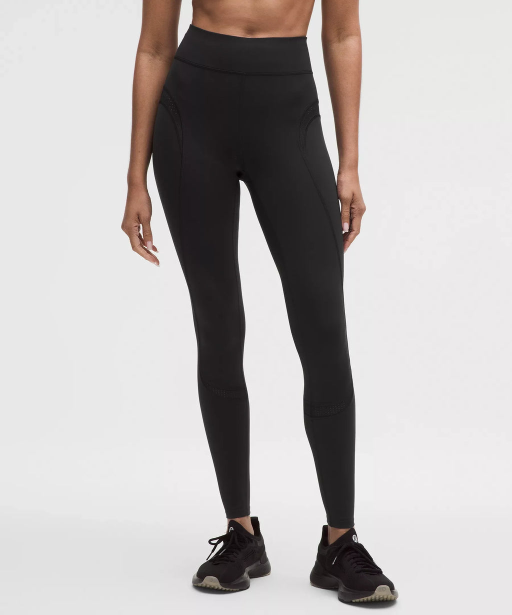 Mesh Panelled High-Rise Tight 28"