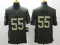 Men's Minnesota Vikings Anthony Barr #55 Army Green Game Jersey1