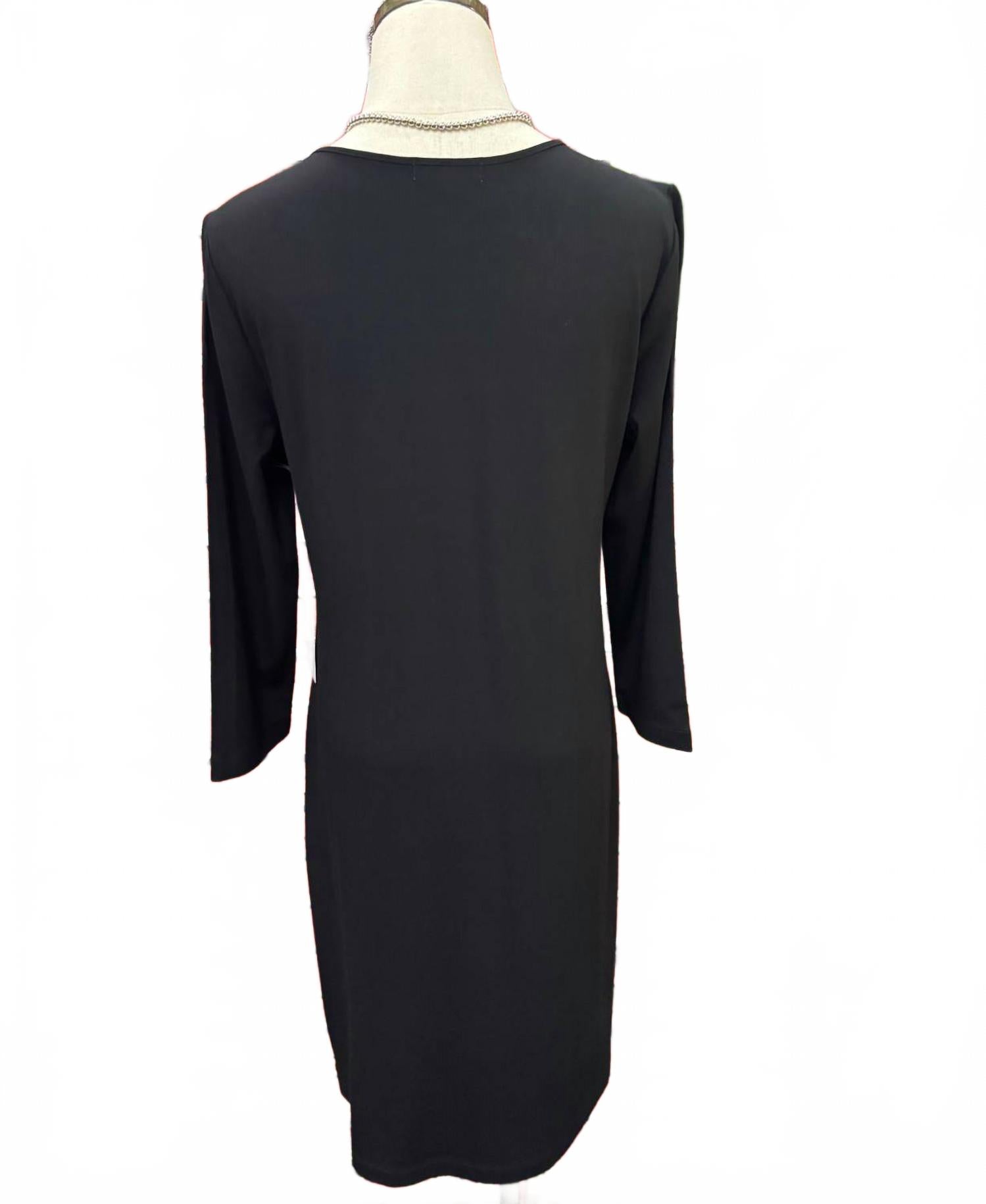 Women's Core Travel Wrinkle-Free Midi Dress In Black
