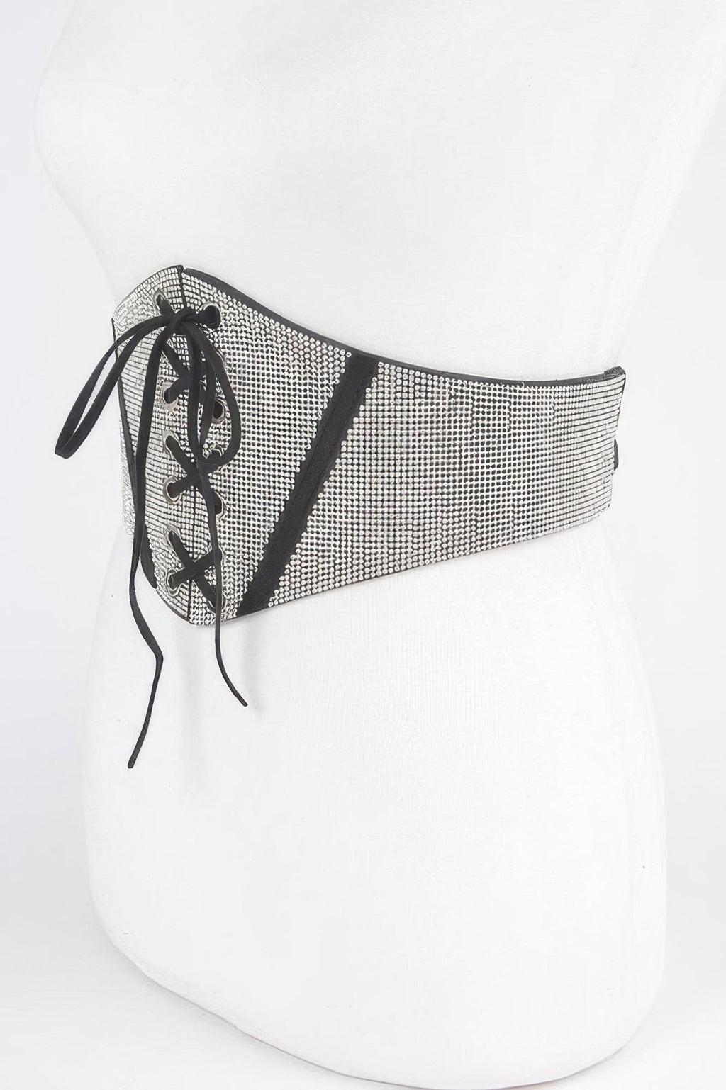 Rhinestone Corset Plus Size Elastic Belt