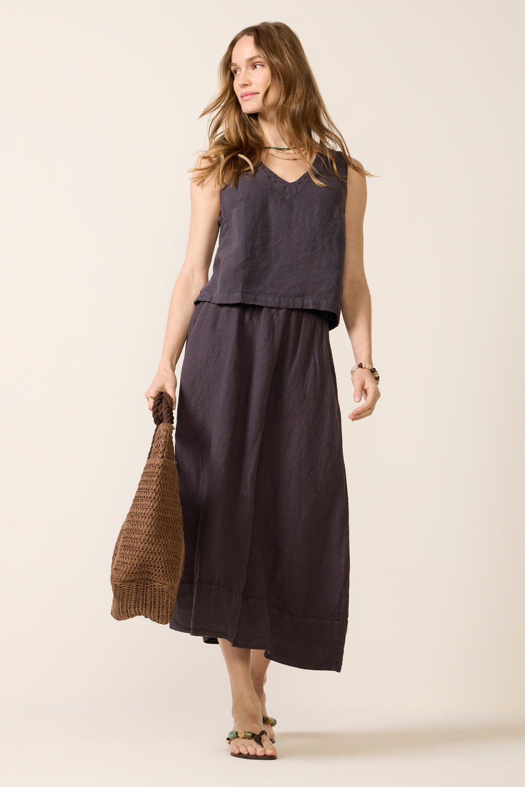 Women's Calla Linen Skirt