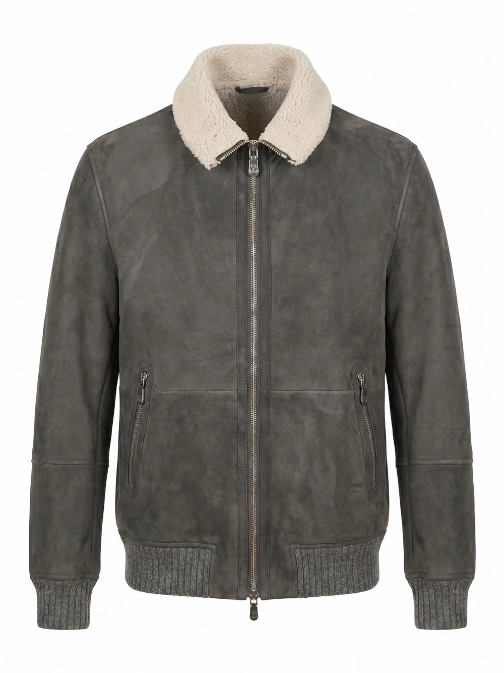 Brunello Cucinelli Men Leather Jacket