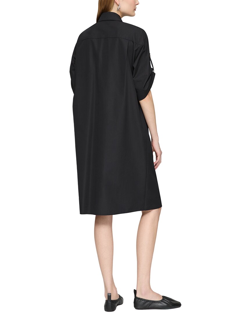 Lafayette 148 New York Petite Tab Sleeve Popover Dress