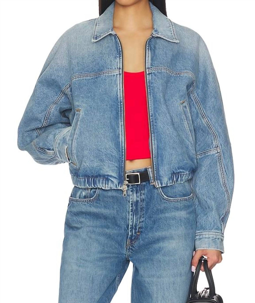 Dixon Cocoon Bomber Jacket In Outbreak
