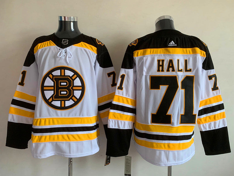 Men's Boston Bruins Taylor Hall #71 White Replica Player jersey
