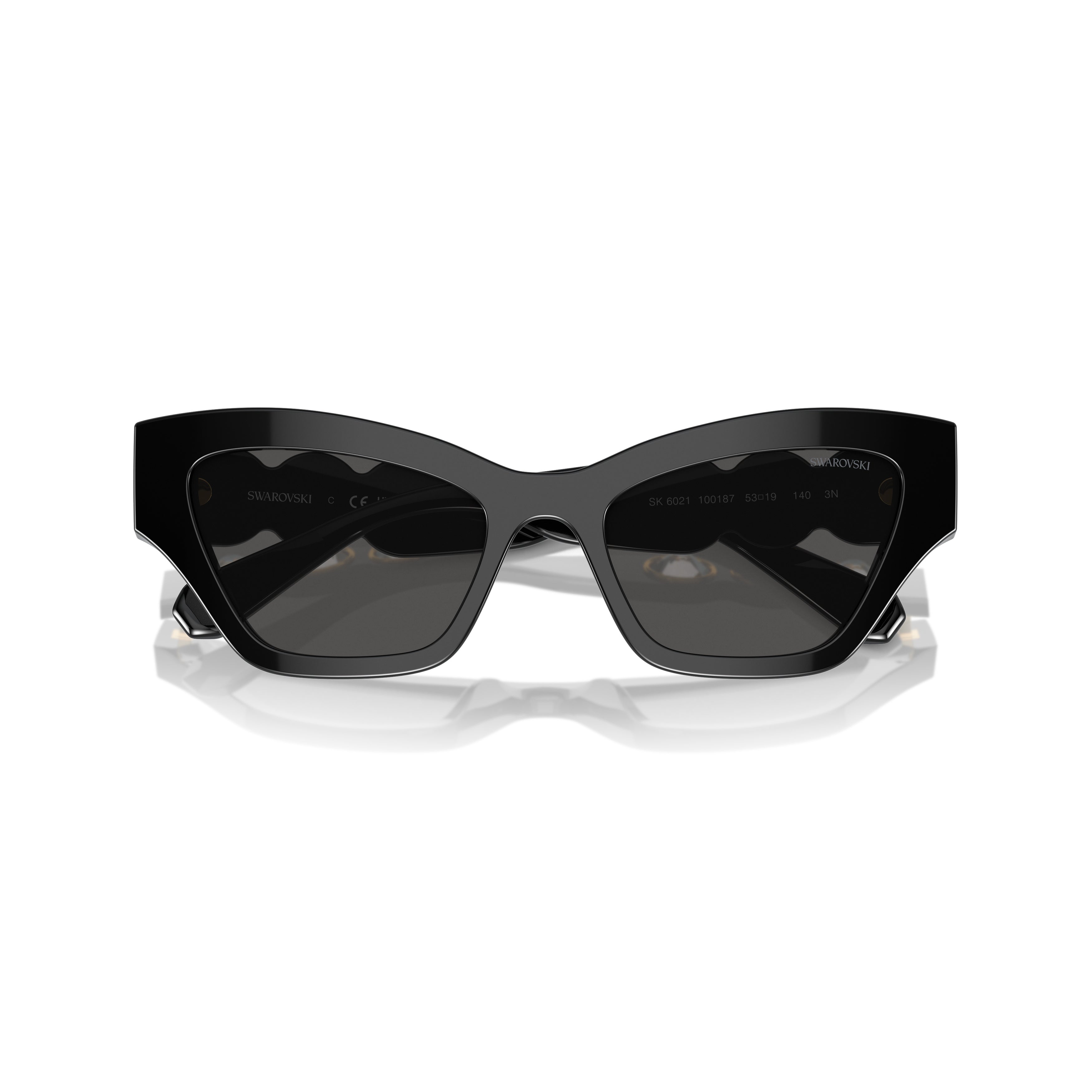 0Sk6021 Cat-Eye Sunglasses with Crystal Embellishments
