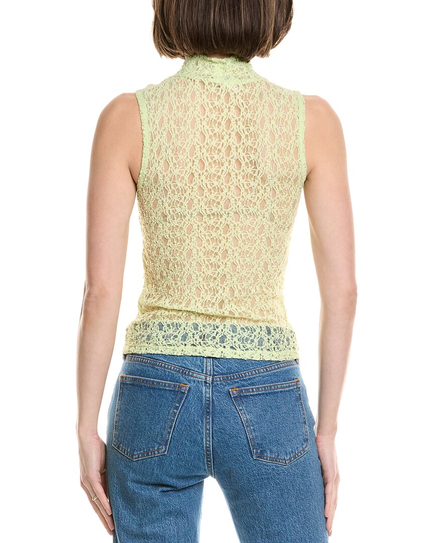 FRAME Mock Neck Lace Tank