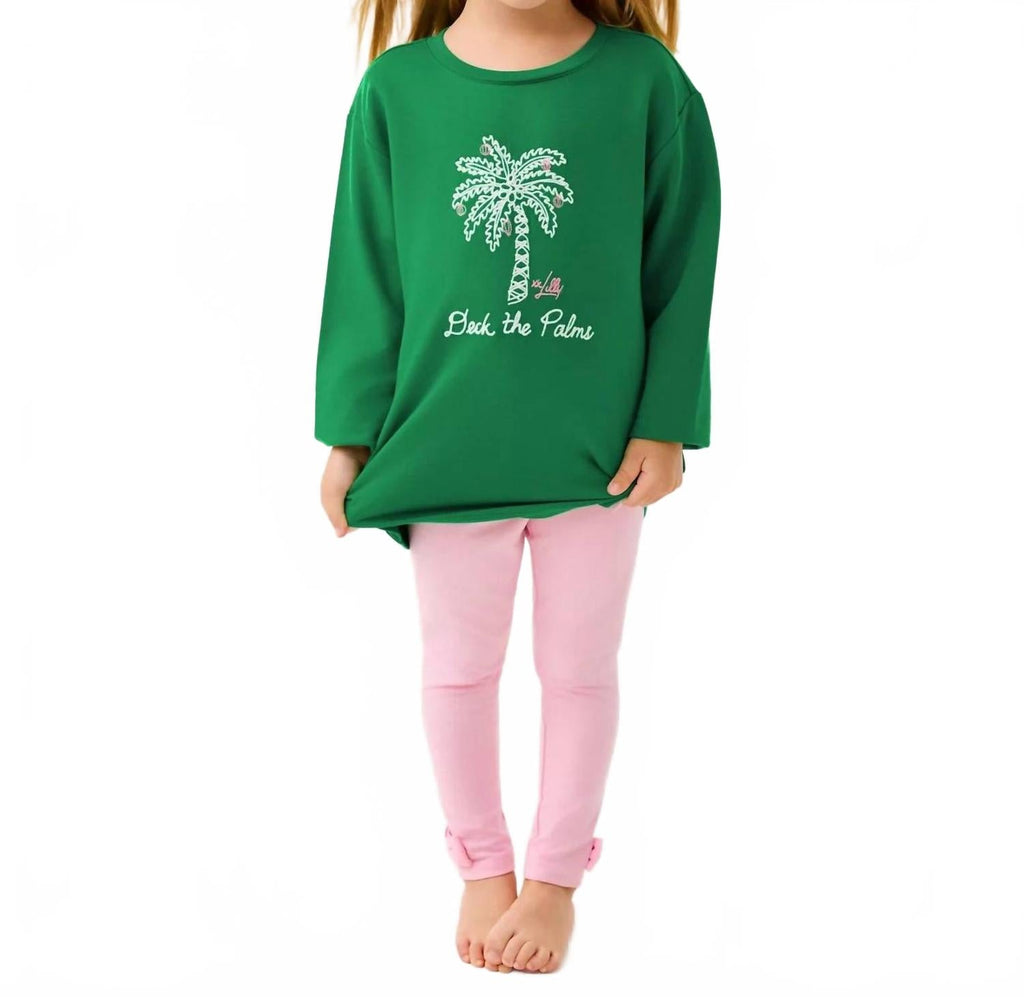 Mini Ballad Sweatshirt In Multi Deck The Palms Embroidery