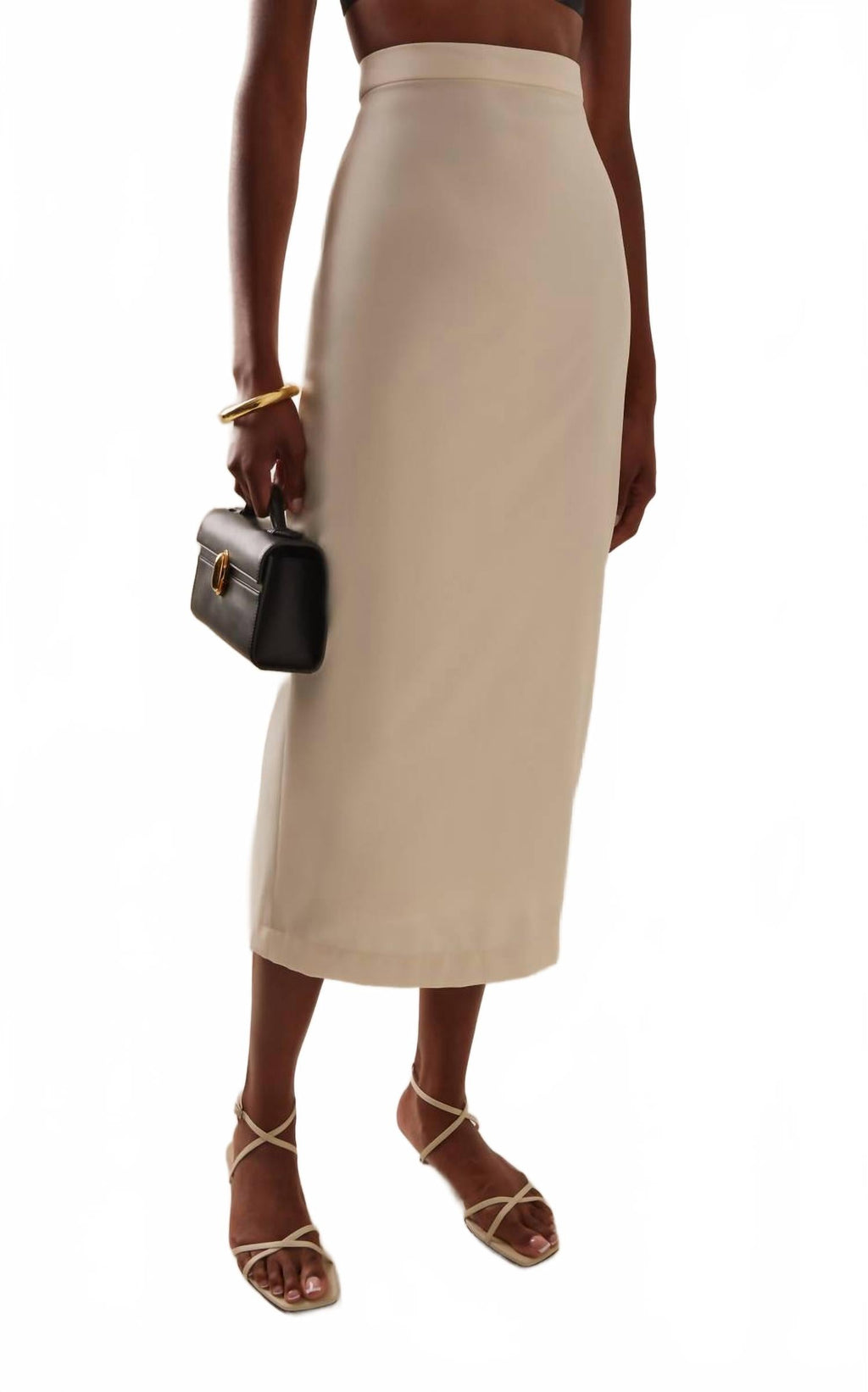 Olivia Midi Skirt In Cream