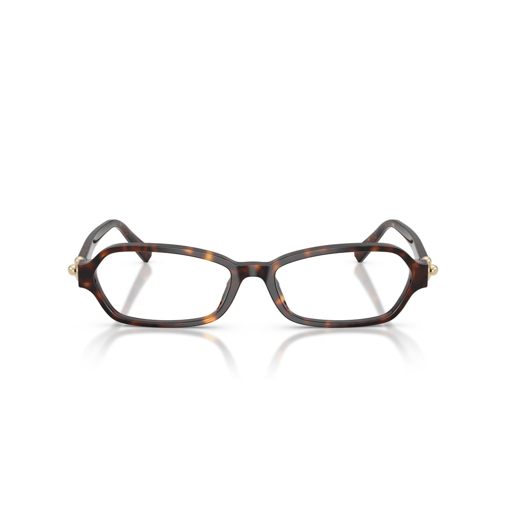 Rectangular Tortoiseshell Acetate Sunglasses With Gold Accents