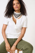 Women's Bryn Short Sleeve Henley Top
