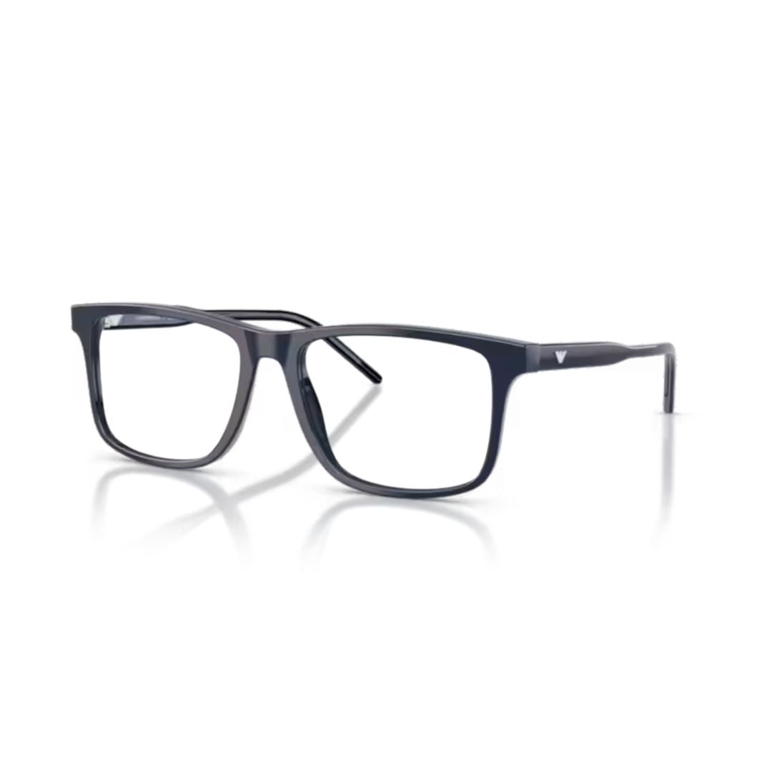 0Ea3257 Rectangular Black Acetate Eyeglasses