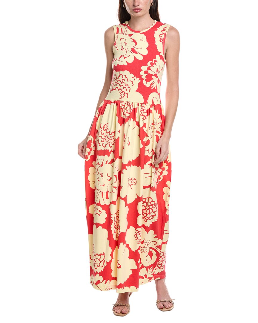 Marimekko Drapee Pioni Maxi Dress