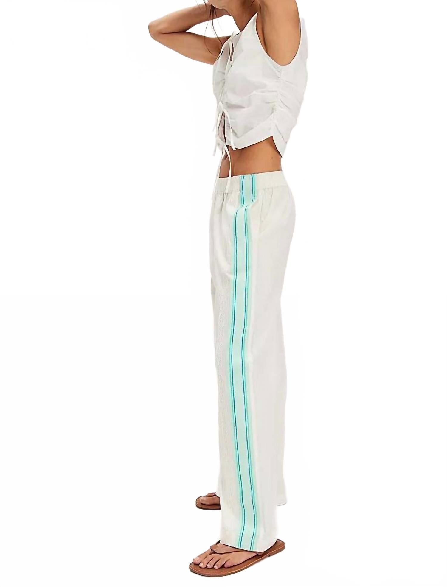 Team Spirit Pull On Pants In Bleached Aqua Combo