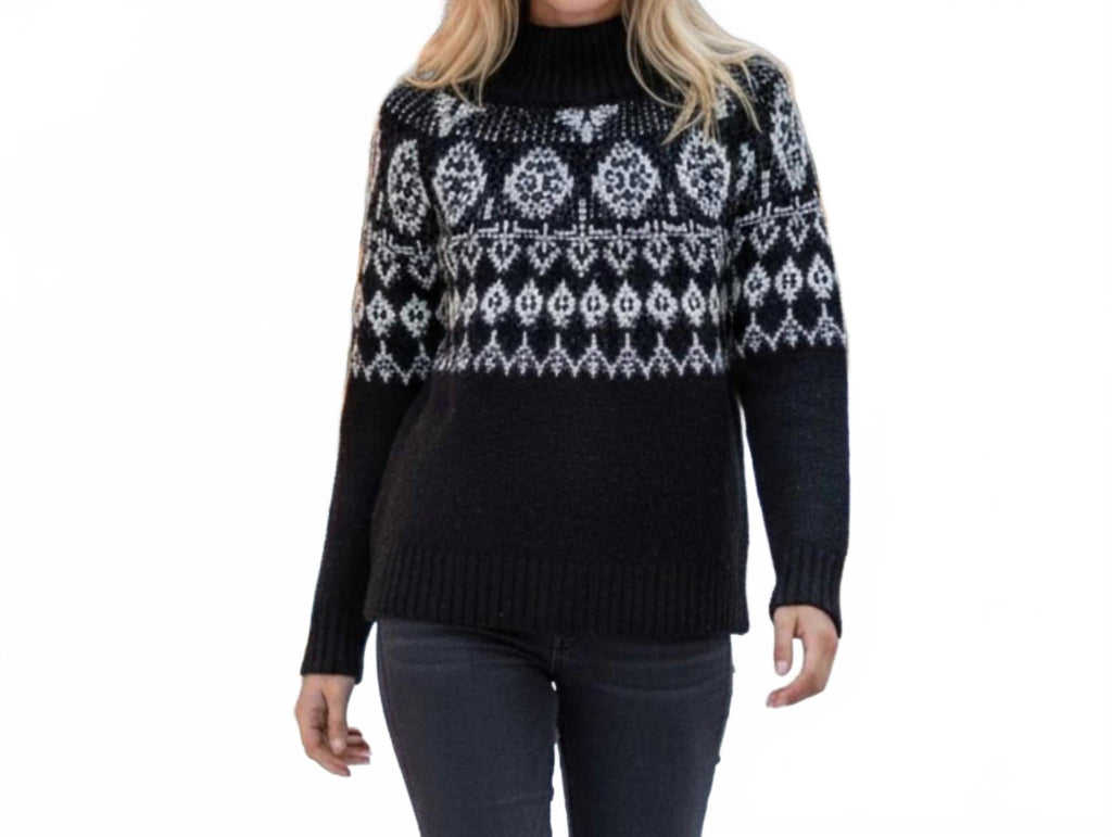 Knit Sweater In Black And White