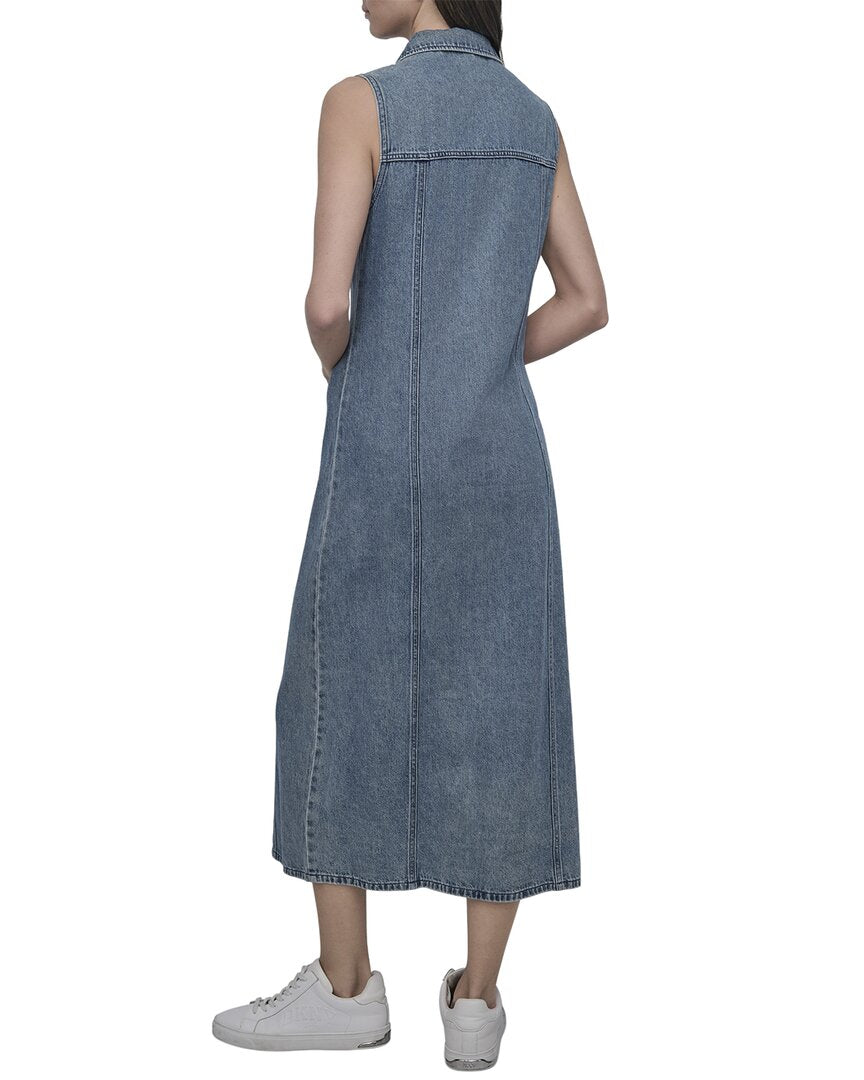 DKNY Maxi Button Front Dress