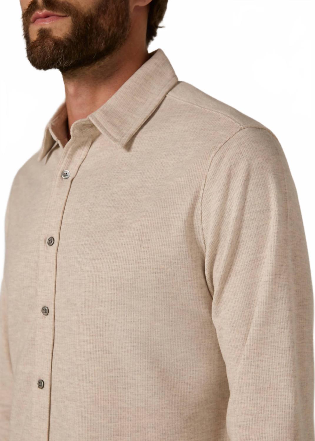 Generation Knit Shirt Top In Beige