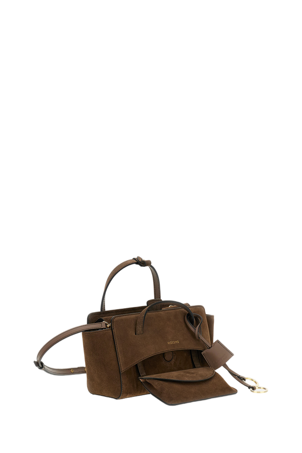 Brown Flap S Suede Crossbody Bag
