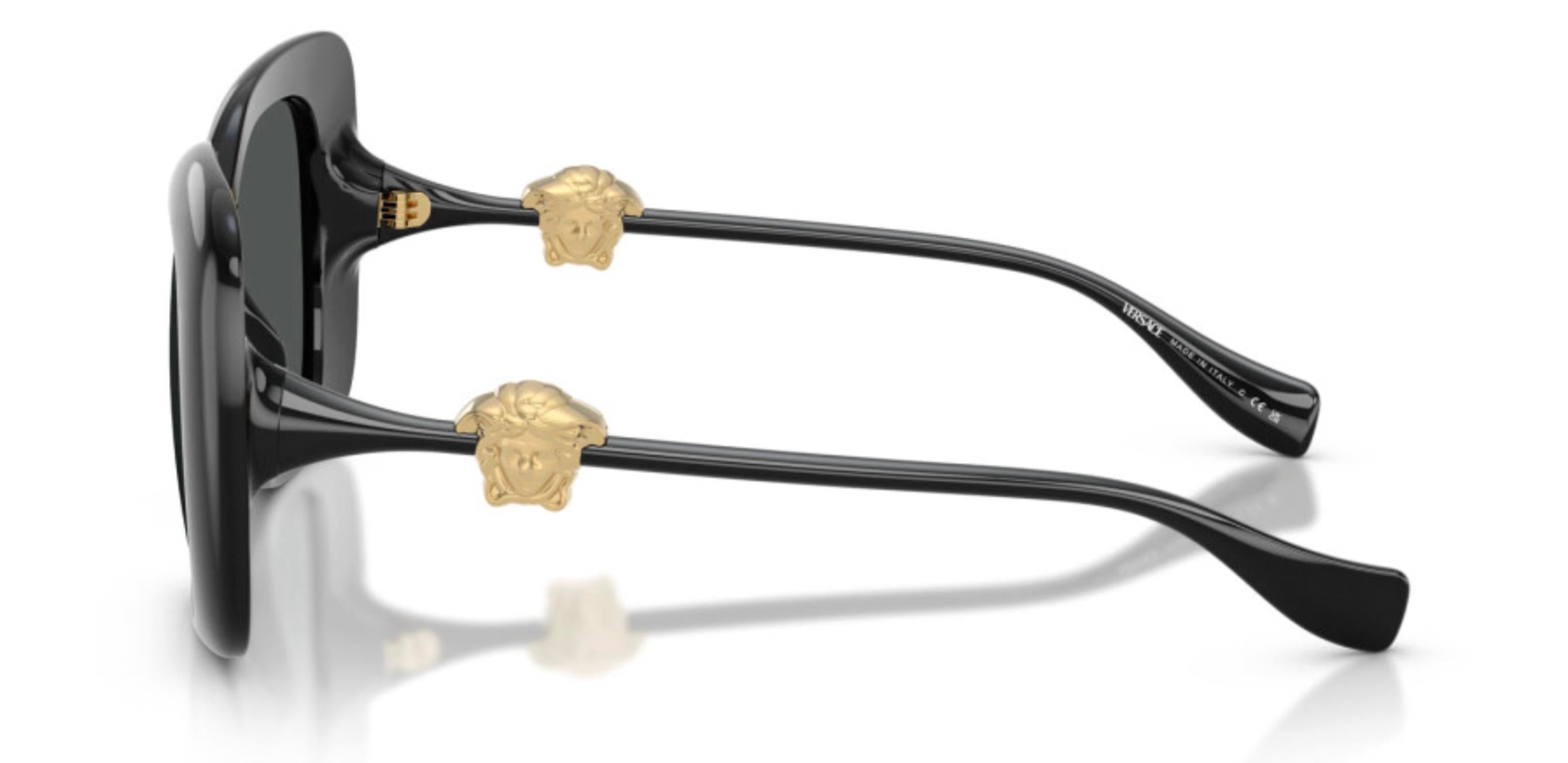 Women's Square Sunglasses In Black Dark Grey