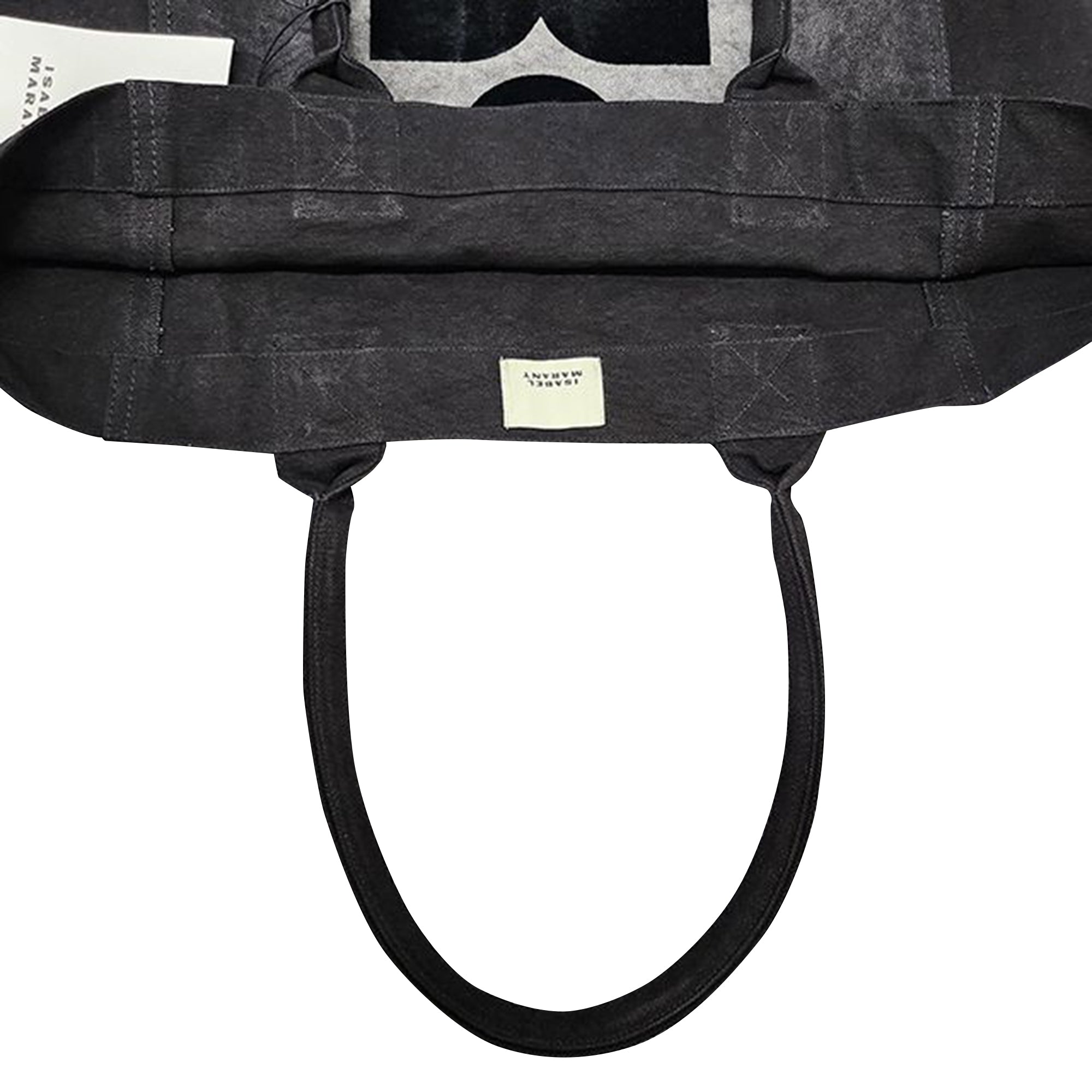 Yenky Embroidered Logo Shopper Bag Faded Black