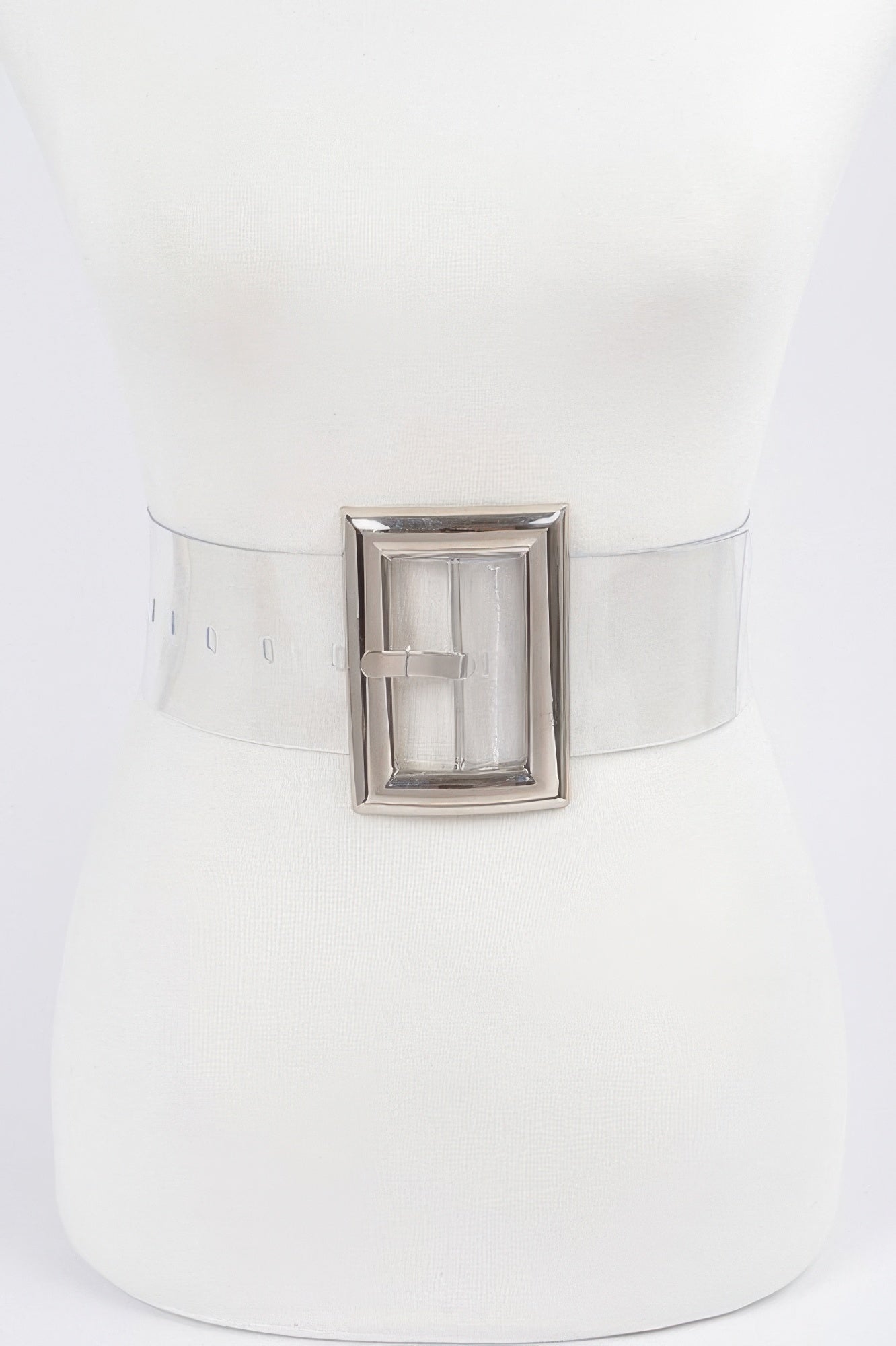 Oversized Transparent Pvc Belt