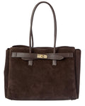 Isabella Rossetti Aurelia Suede Handbag