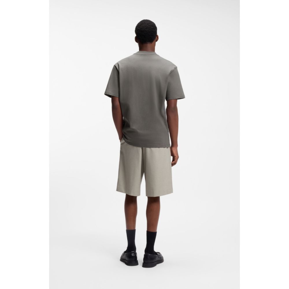 Relaxed-fit cotton-jersey T-shirt with logo print