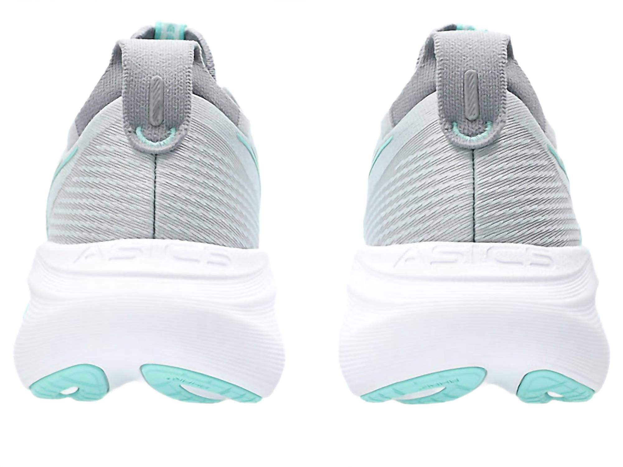 Women's Nimbus 27 Running Shoes In Piedmont Grey/illuminate Mint