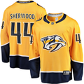Men's Nashville Predators Kiefer Sherwood #44 Gold Home Breakaway Player jersey