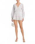 Winfrey Lace Mini Dress In Lilac Vanilla