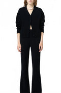 Boucle Collegiate Cardigan In Black