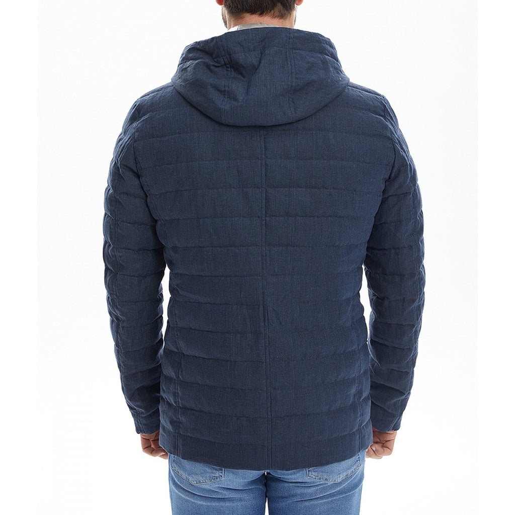 Herno Linen Quilted Jacket Men