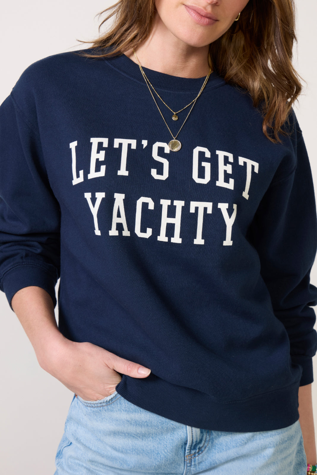 Women's Yachty Boyfriend Sweashirt