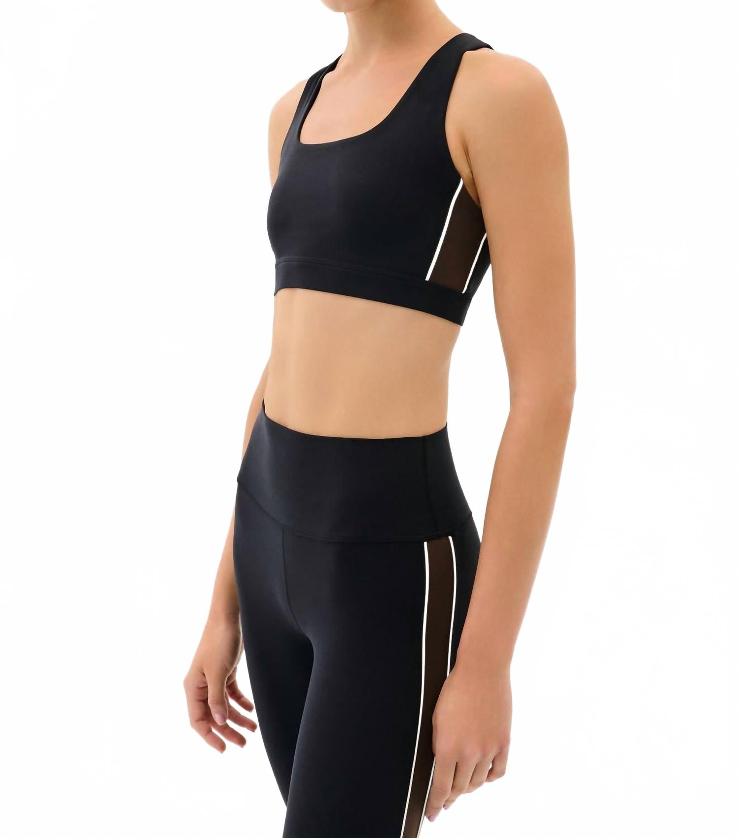 Lexi Rigor Bra In Black / Dark Chocolate