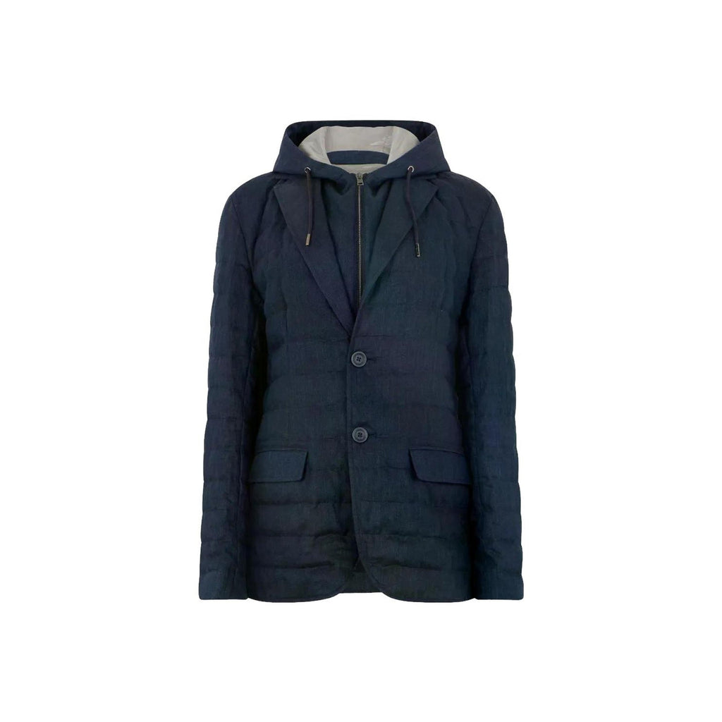 Herno Linen Quilted Jacket Men