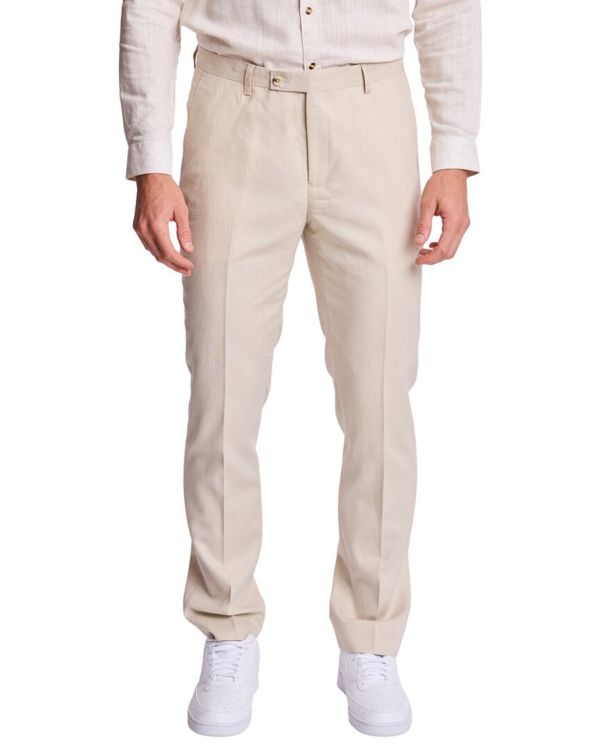 Paisley & Gray Downing Linen-Blend Pant