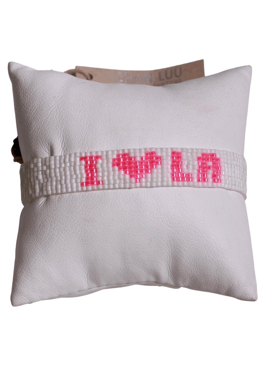 Women's I Love La Bracelet In White