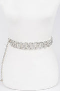 Rhinestone Oversized Plus Size Chain Belt
